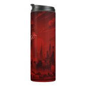 New York Black Red Thermal Tumbler Thermosbeker (Geroteerd rechts)