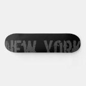New York - Black Urban Style Skateboard (Horizontaal)