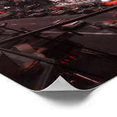 New York Black/White/Red Poster (Hoek)