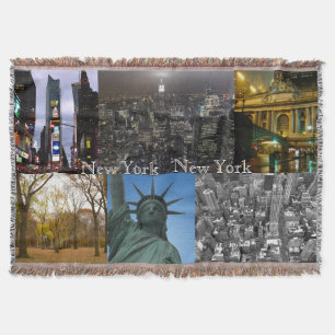 New York Blanket New York Landmark Souvenir Gift Deken