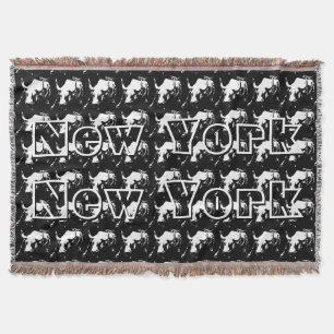 New York Blanket NYC Bull Statue Souvenir Blanket Deken
