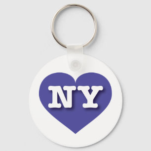 New York Blue Heart - Ik hou van NY Sleutelhanger