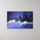New York Blues Stretched Canvas Print (Voorkant)