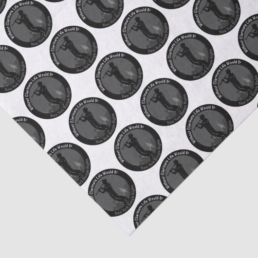 New York Boogie Nights Clarinet Tissuepapier (Detail)