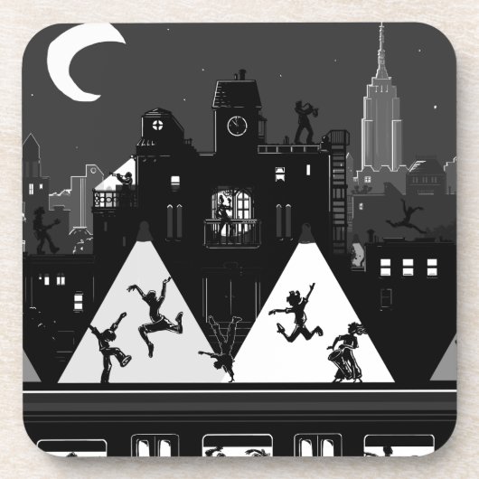 New York Boogie Nights Drankjes Onderzetter (Voorkant)