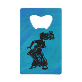 New York Boogie Nights Drum Blue Creditkaart Flessenopener (Voorkant)