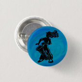 New York Boogie Nights Drum Blue Ronde Button 3,2 Cm (Voorkant /achterkant)