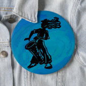 New York Boogie Nights Drum Blue Ronde Button 6,0 Cm (In situ)