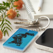 New York Boogie Nights Drum Blue Sleutelhanger (Voorkant Rechts)