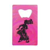 New York Boogie Nights Drum Hot Pink Creditkaart Flessenopener (Achterkant)