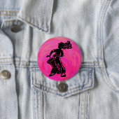 New York Boogie Nights Drum Hot Pink Ronde Button 7,6 Cm (In situ)