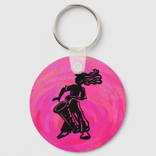 New York Boogie Nights Drum Hot Pink Sleutelhanger