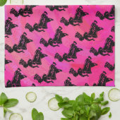 New York Boogie Nights Drum Hot Pink Theedoek (Gevouwen)