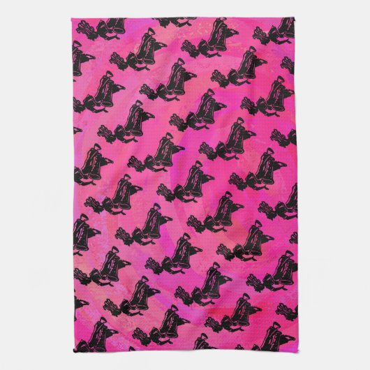 New York Boogie Nights Drum Hot Pink Theedoek (Verticaal)