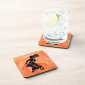 New York Boogie Nights Drum Oranje Onderzetter (Rechterzijde)