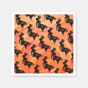 New York Boogie Nights Drum Oranje Servet