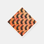 New York Boogie Nights Drum Oranje Servet (Hoek)