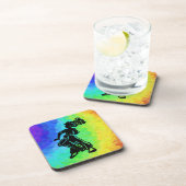 New York Boogie Nights Drum Rainbow Bier Onderzetter (Rechterzijde)