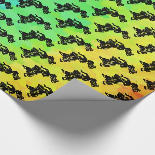 New York Boogie Nights Drum Rainbow Cadeaupapier (Hoek)