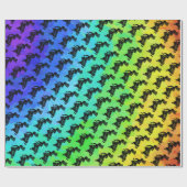 New York Boogie Nights Drum Rainbow Cadeaupapier (Vlak)