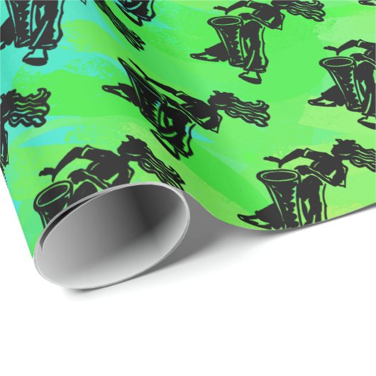 New York Boogie Nights Drum Rainbow Cadeaupapier (Rol Hoek)