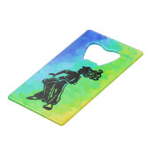 New York Boogie Nights Drum Rainbow Creditkaart Flessenopener (Achterkant Gekanteld)