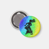 New York Boogie Nights Drum Rainbow Magneet (Voorkant / Achterkant)