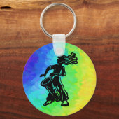 New York Boogie Nights Drum Rainbow Sleutelhanger (Voorkant)