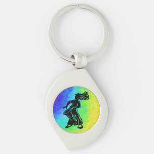 New York Boogie Nights Drum Rainbow Sleutelhanger