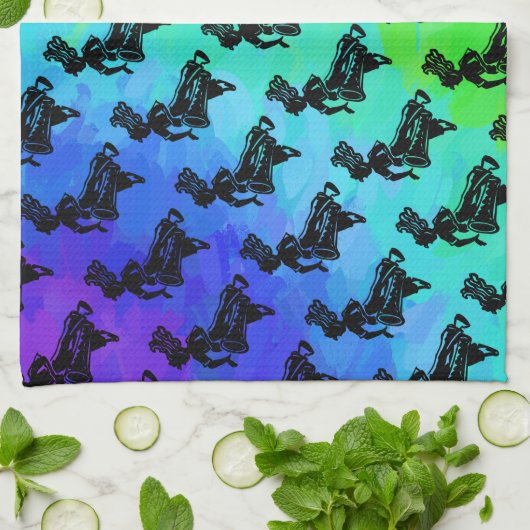 New York Boogie Nights Drum Rainbow Theedoek (Gevouwen)