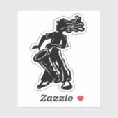 New York Boogie Nights Drummer Player Sticker (Vel)