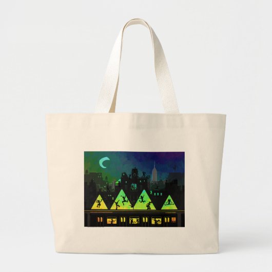 New York Boogie Nights Grote Tote Bag (Voorkant)