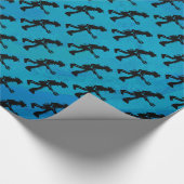 New York Boogie Nights Guitar Blue Cadeaupapier (Hoek)