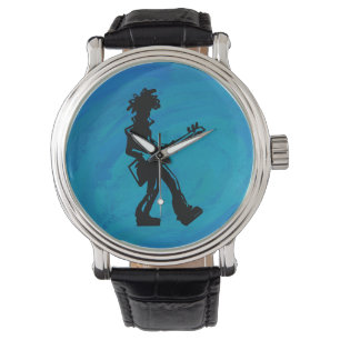 New York Boogie Nights Guitar Blue Horloge
