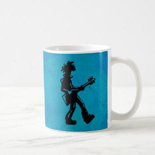 New York Boogie Nights Guitar Blue Koffiemok