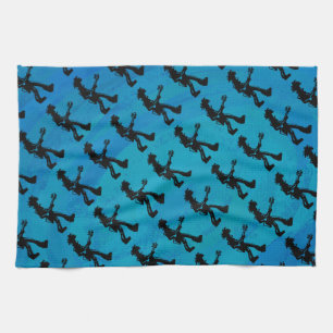 New York Boogie Nights Guitar Blue Theedoek