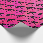 New York Boogie Nights Guitar Hot Pink Cadeaupapier (Hoek)