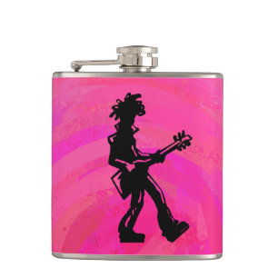 New York Boogie Nights Guitar Hot Pink Heupfles