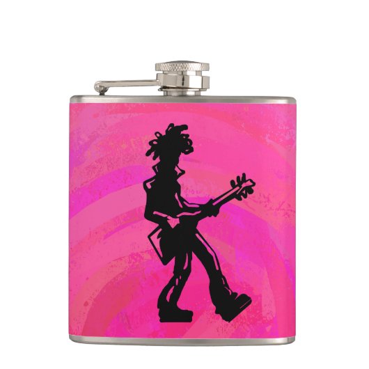 New York Boogie Nights Guitar Hot Pink Heupfles (Voorkant)