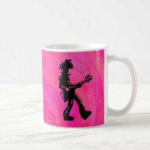 New York Boogie Nights Guitar Hot Pink Koffiemok