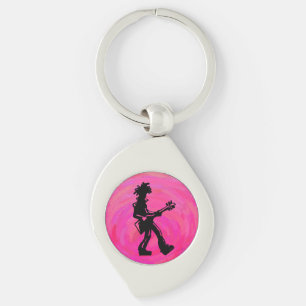 New York Boogie Nights Guitar Hot Pink Sleutelhanger