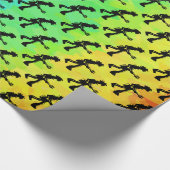 New York Boogie Nights Guitar Rainbow Cadeaupapier (Hoek)