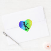 New York Boogie Nights Guitar Rainbow Hart Sticker (Envelop)