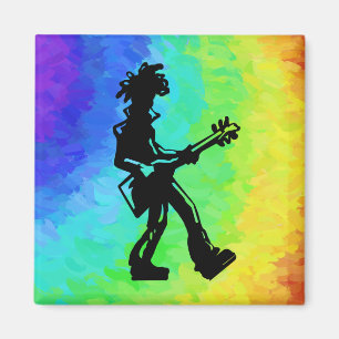 New York Boogie Nights Guitar Rainbow Magneet