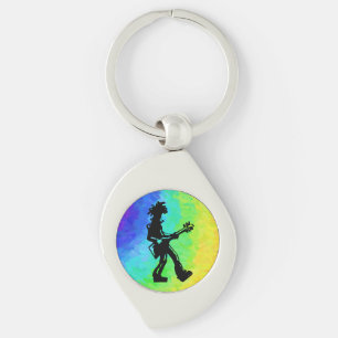 New York Boogie Nights Guitar Rainbow Sleutelhanger
