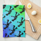 New York Boogie Nights Guitar Rainbow Theedoek (Quarter Fold)