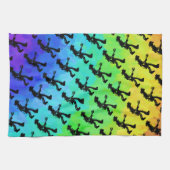 New York Boogie Nights Guitar Rainbow Theedoek (Horizontaal)