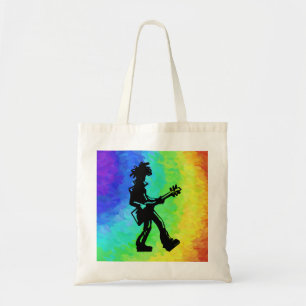 New York Boogie Nights Guitar Rainbow Tote Bag