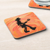 New York Boogie Nights Guitar Sinaasappel Drankjes Onderzetter (Linkerzijde)