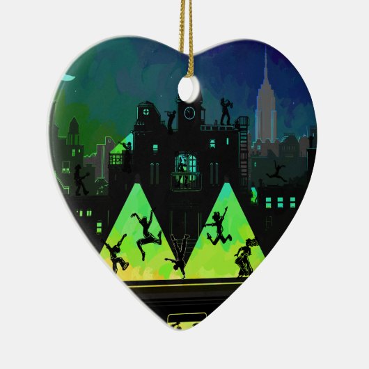 New York Boogie Nights Keramisch Ornament (Rechts)